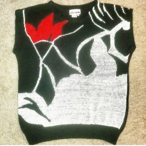 Vintage Geometric Retro Short Sleeve Throwback 80s 90s Indie Sweater Shirt Top